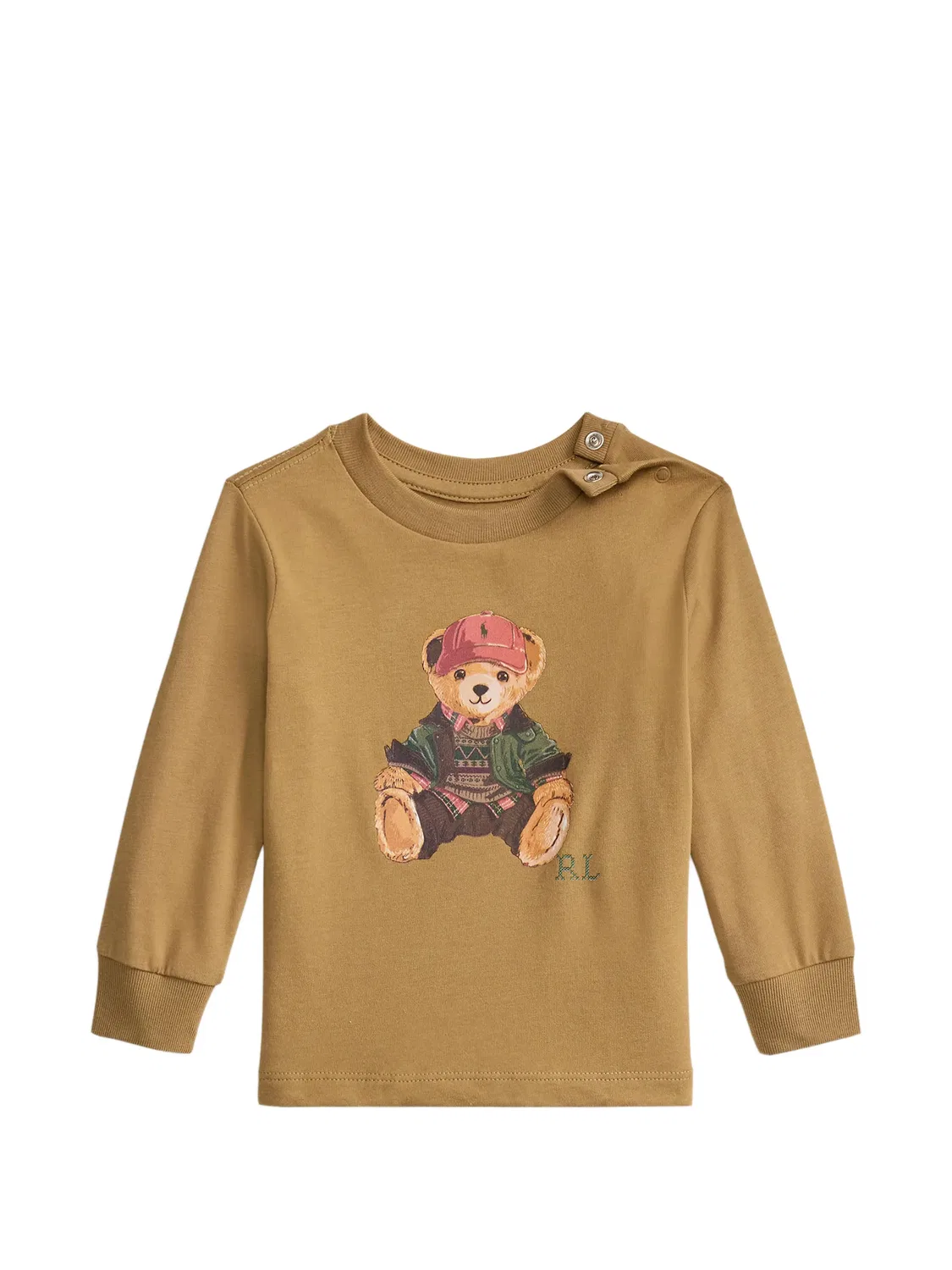 Футболка Polo Bear Polo Ralph Lauren Kids, нейтральные цвета