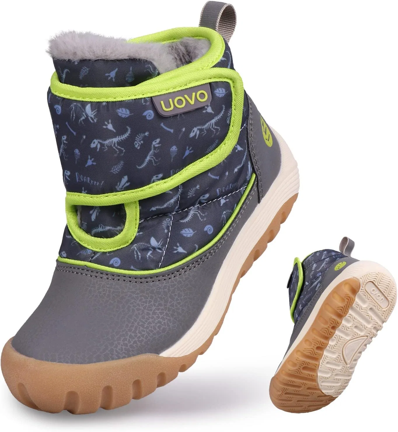 Детские зимние ботинки для мальчиков водонепроницаемые с принтом Snow Fashion Eggseed, Navy Blue Green
