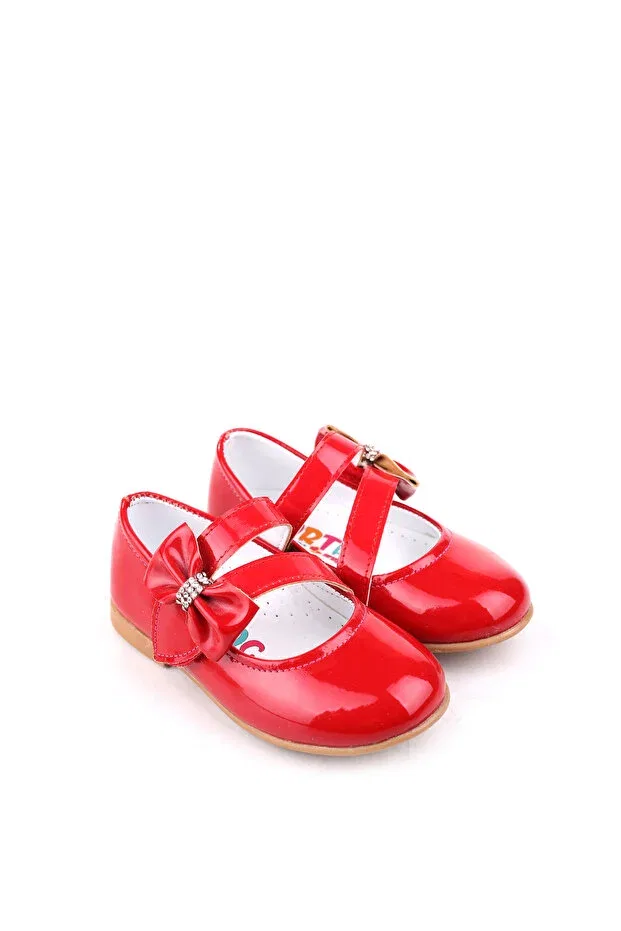 Детские балетки для девочек с принтом Ortaç-4603 Walkenzo, Red