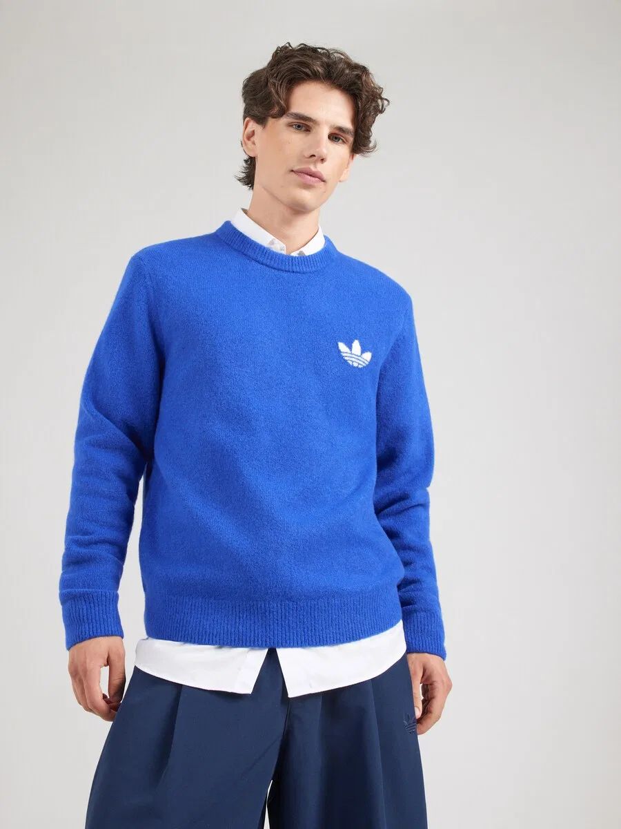 Свитер ADIDAS ORIGINALS синего цвета — фото 2