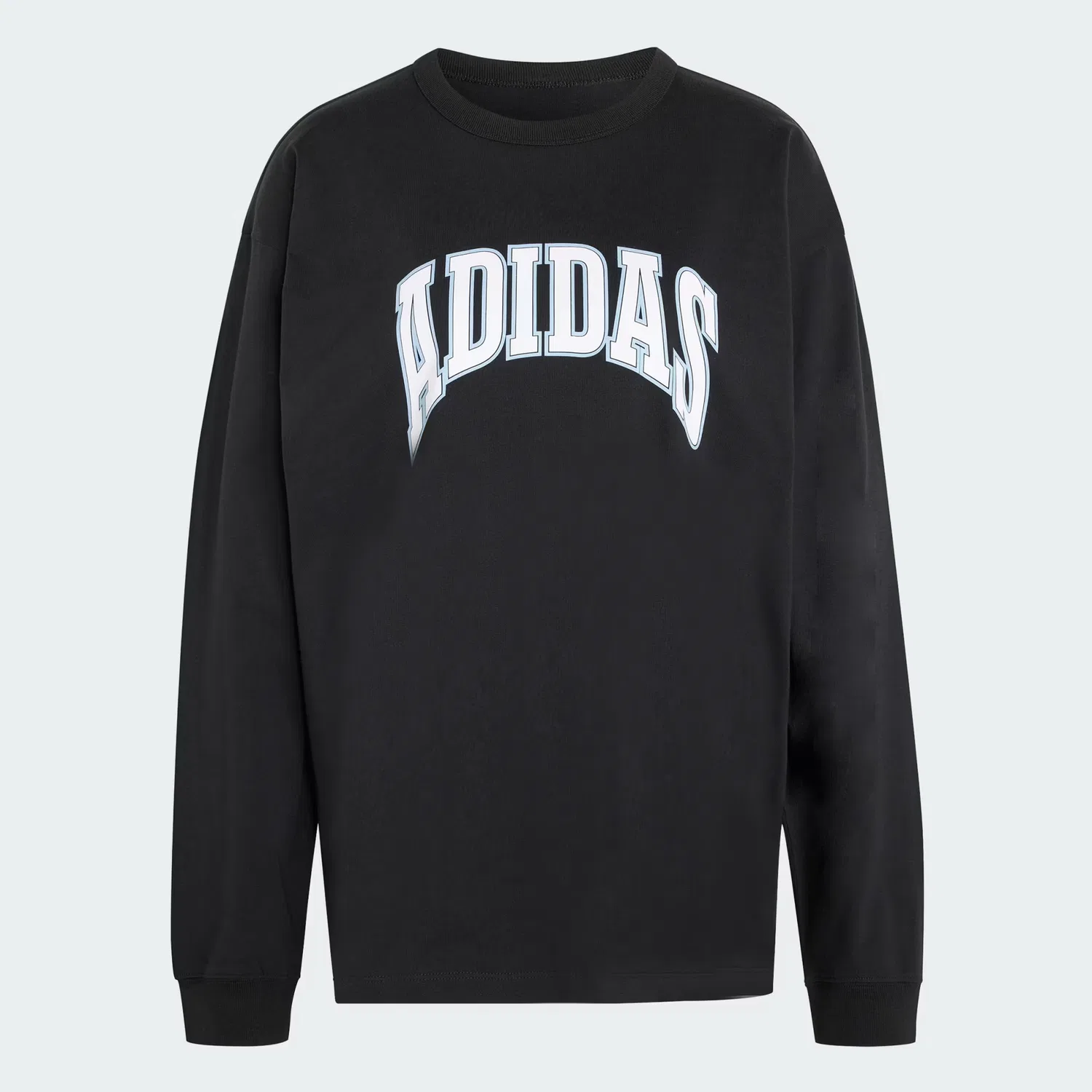Женская футболка оверсайз с длинными рукавами Care Bears Adidas Originals, черный — фото 4