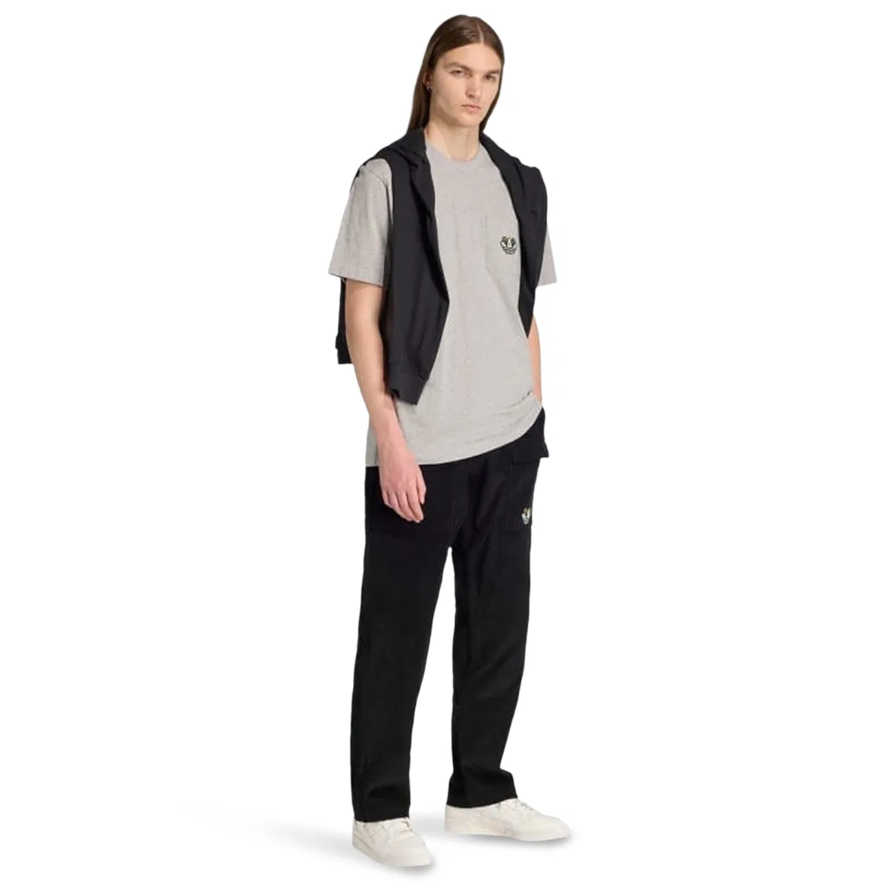 Брюки мужские Monogram Regular Adidas, черный — фото 3