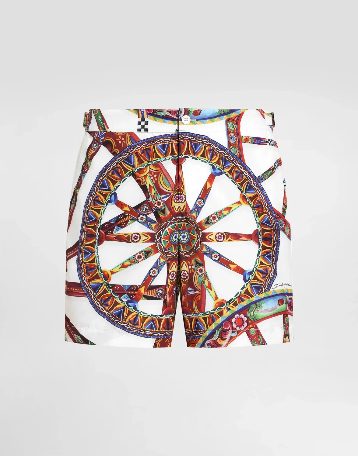Плавки-боксеры с принтом "каретто" DOLCE & GABBANA, бежевый