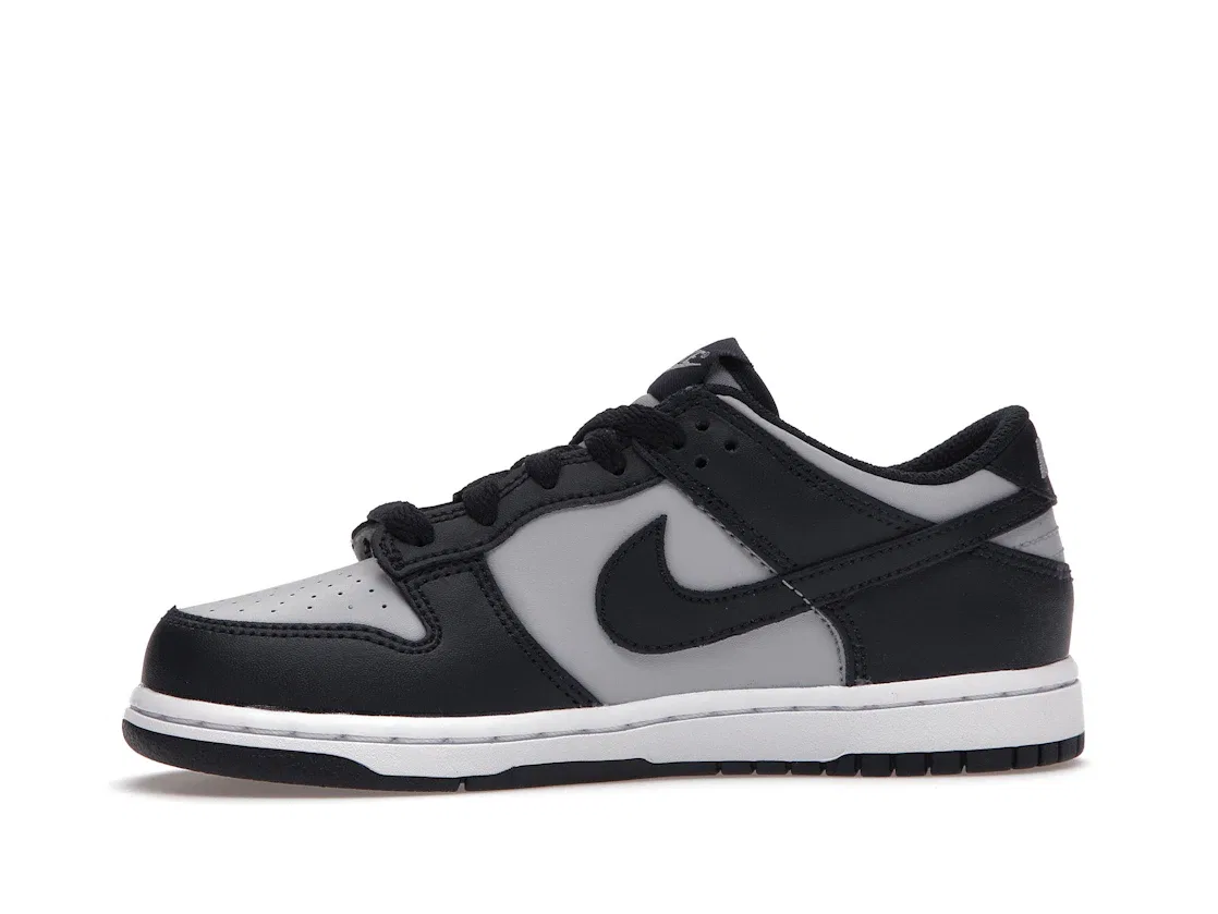 Детские кроссовки для мальчиков с низким верхом Nike Dunk Low Nike, Midnight Navy Grey-White — фото 3