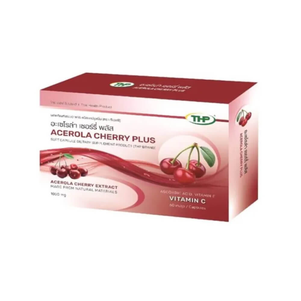 

Добавка THP Acerola Cherry Plus, 60 капсул