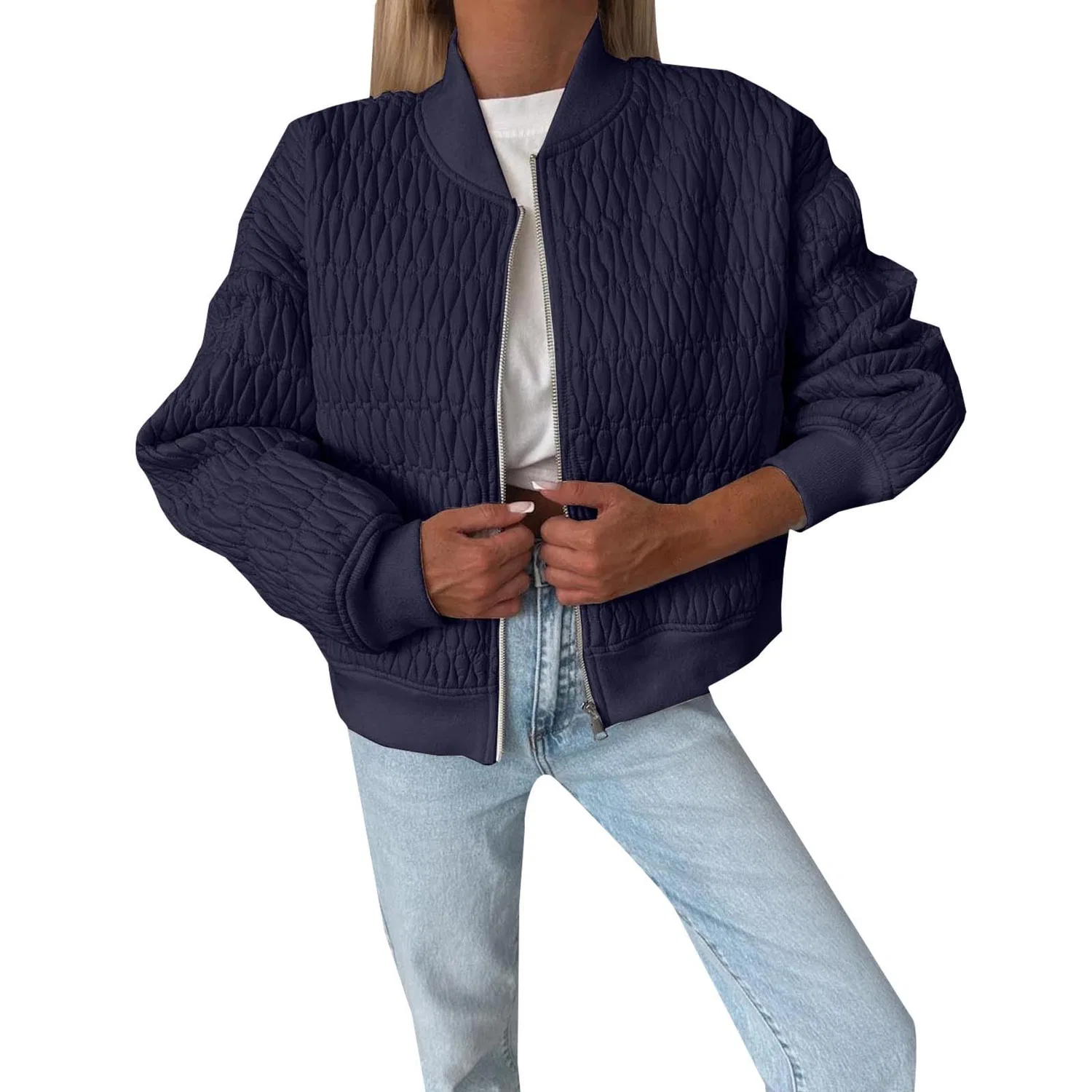 Женская куртка с длинным рукавом Donna Autunno Moda, Blu