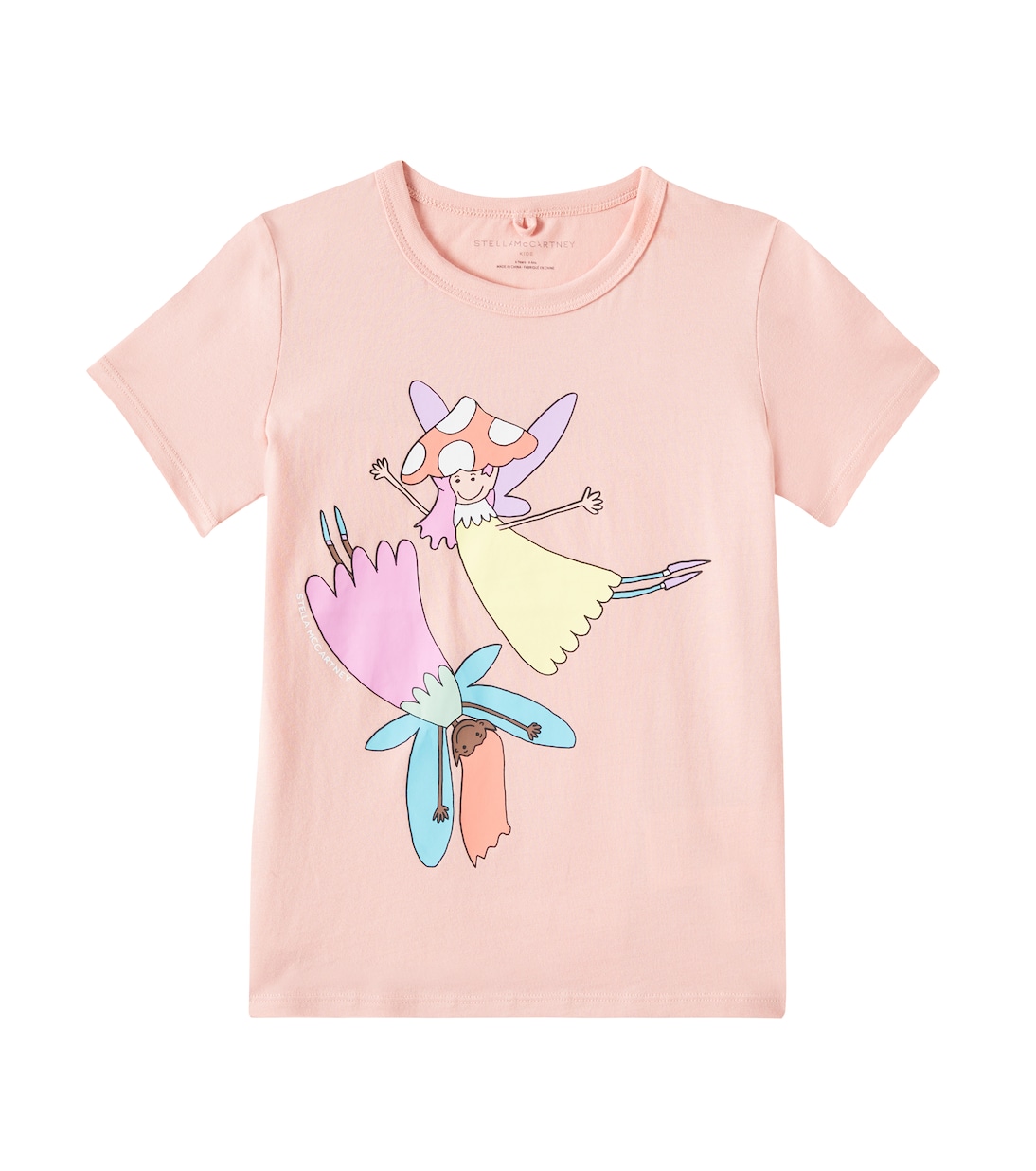 

Футболка из хлопкового джерси с принтом Stella McCartney Kids, розовый