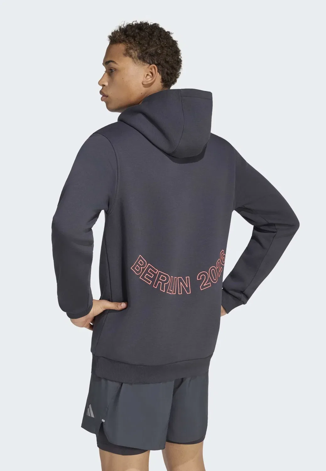 Ber26 ber ho m - hoodie Adidas Performance, Night Grey — фото 3