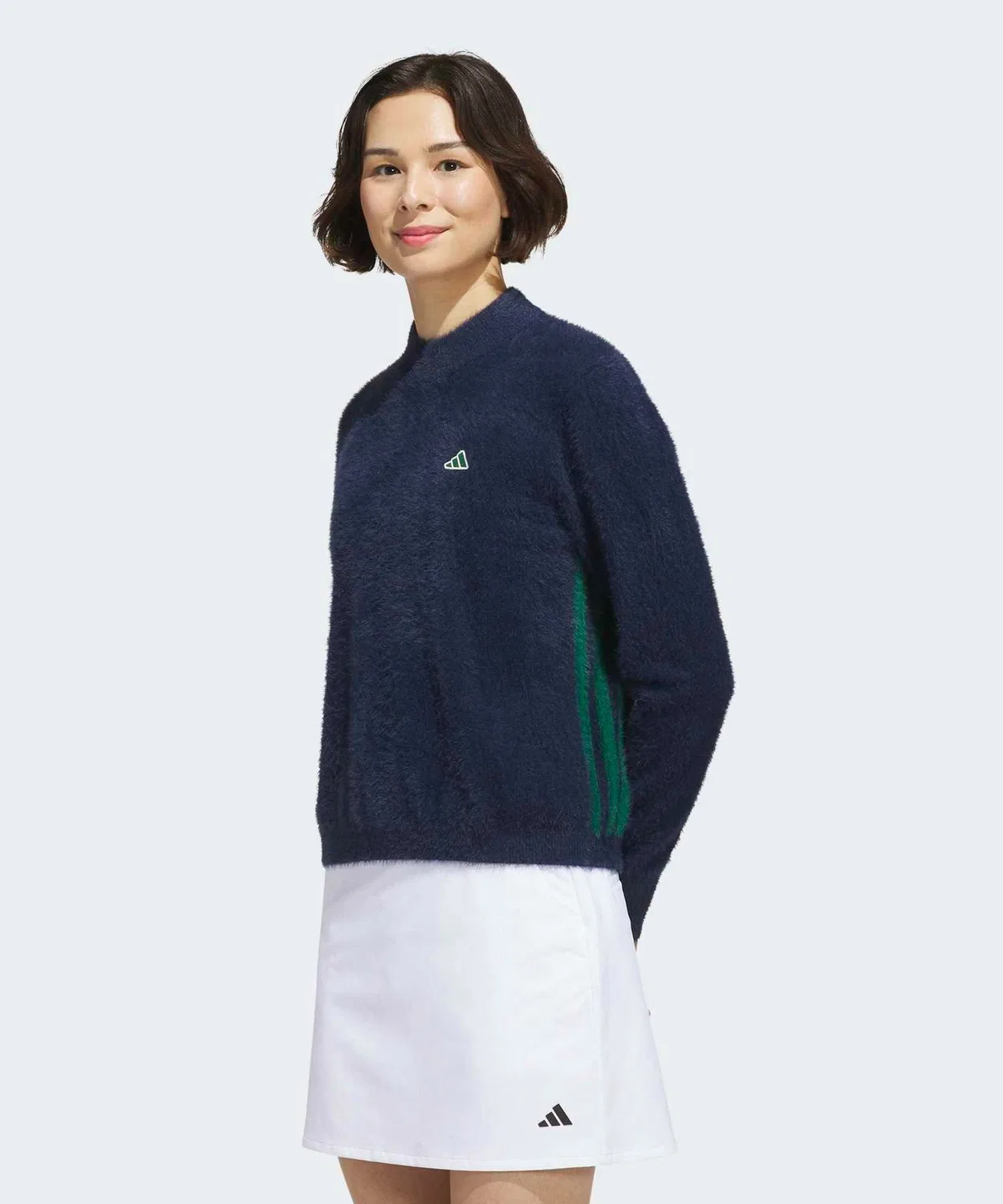 Женский пуловер с длинным рукавомThree Stripes Adidas Golf, Navy