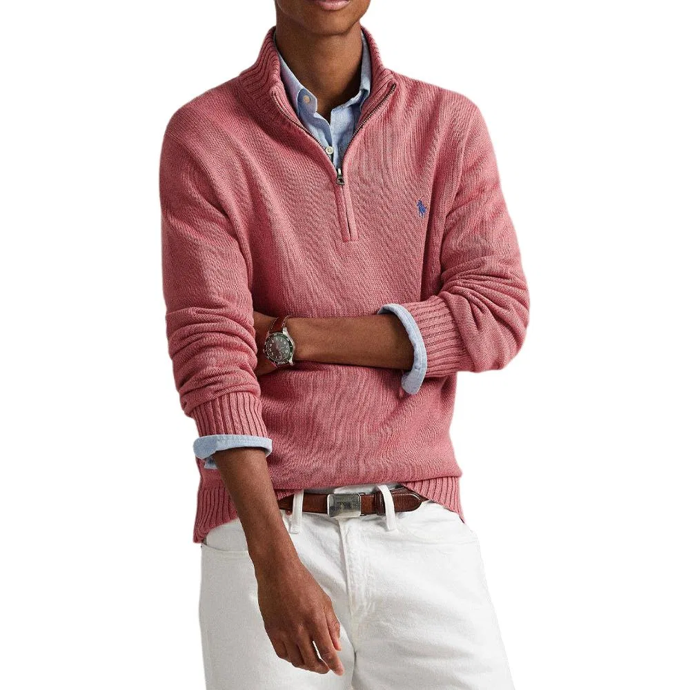 Свитер с длинным рукавом zip Polo Ralph Lauren, Strawberry Heather — фото 3