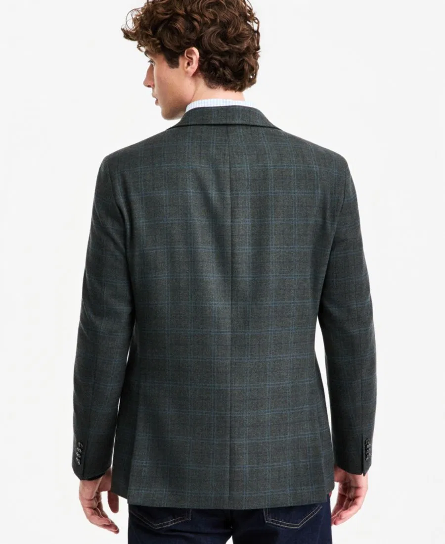 Пиджак в клетку с современным кроем Tommy Hilfiger, Green Blue — фото 3