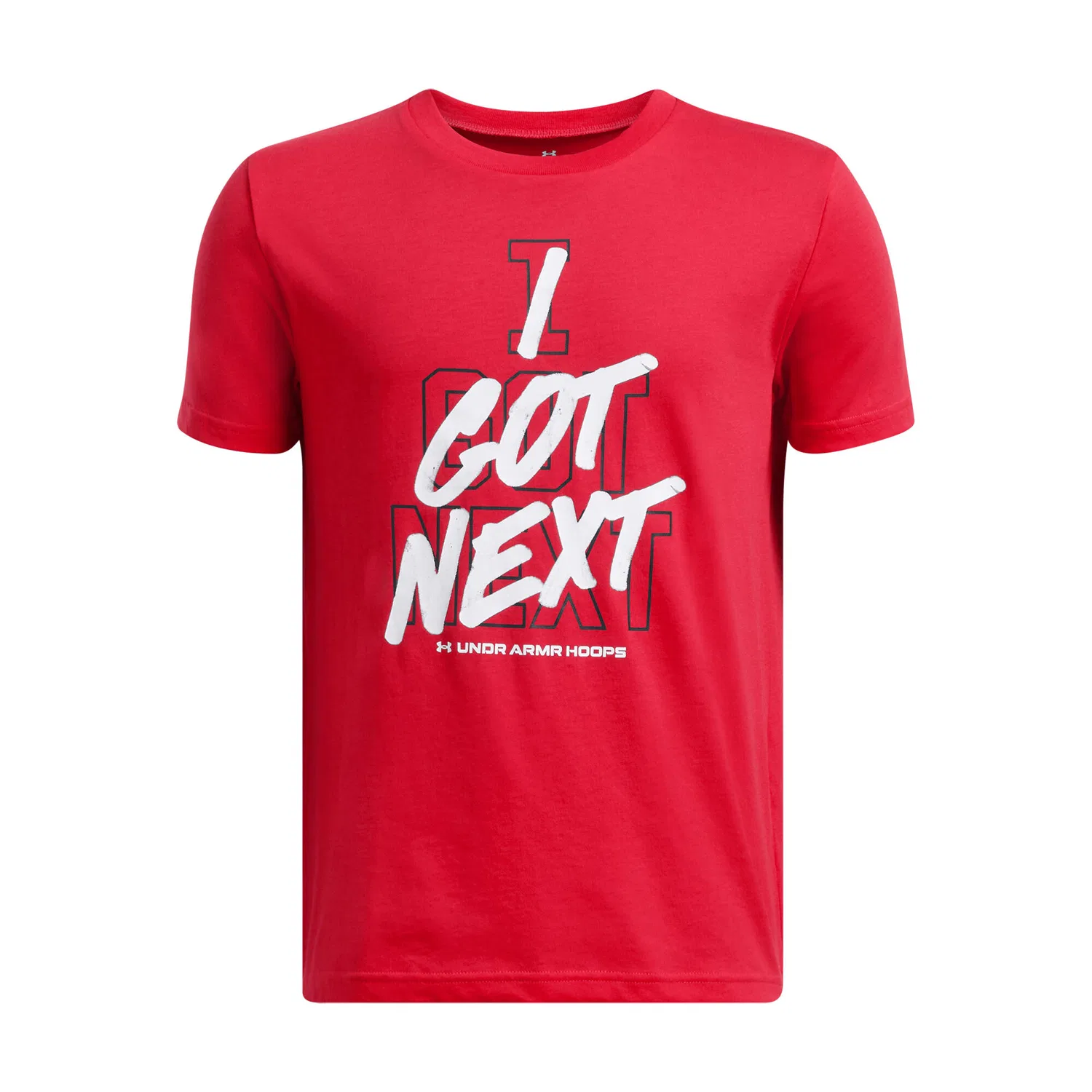 Детская футболка с длинным рукавом UA B Hoops Next SS Under Armour, Rot
