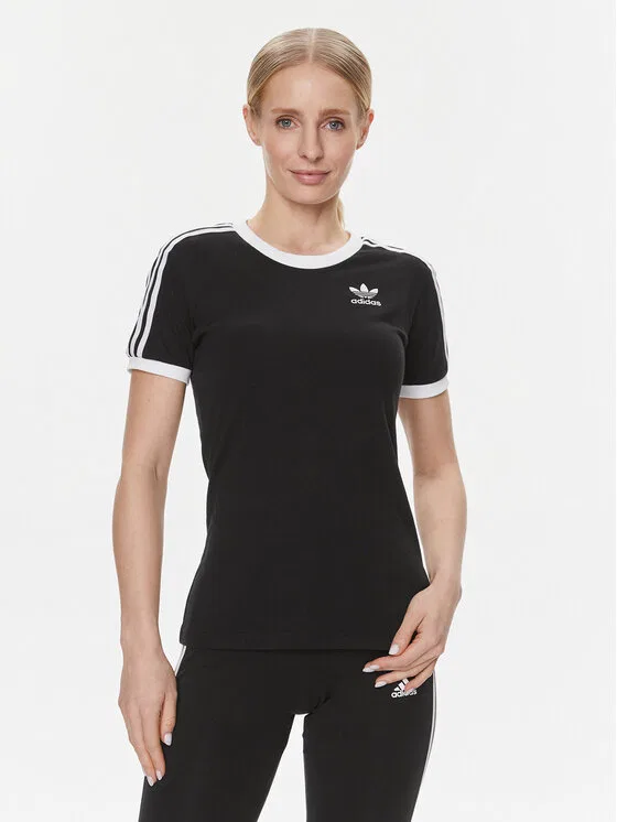 Футболка regular fit adicolor Classics 3-Stripes Adidas, черный
