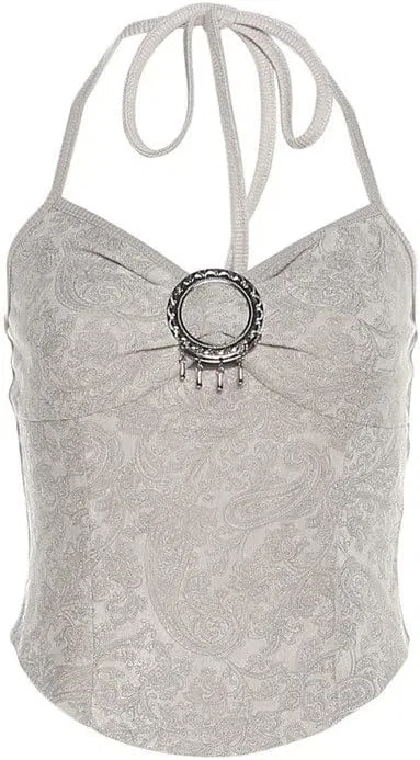 Женская майка с принтом, без рукавов, V-Neck Halter Tight Wrap Dress