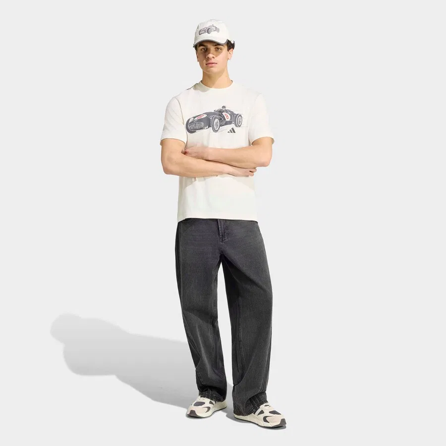 Спортивная футболка ADIDAS PERFORMANCE Performance Shirt цвета «слоновая кость» — фото 4