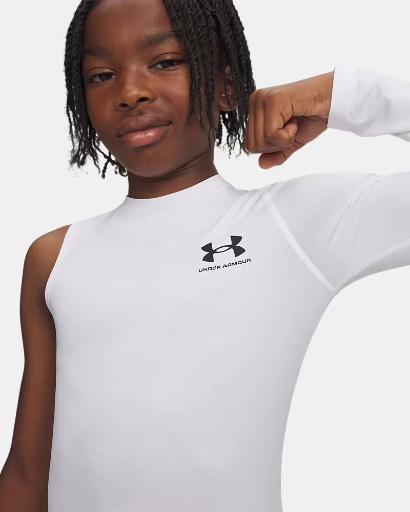 Лонгслив асимметричный HeatGear Asymmetrical Left UnderArmour, White/Black — фото 3