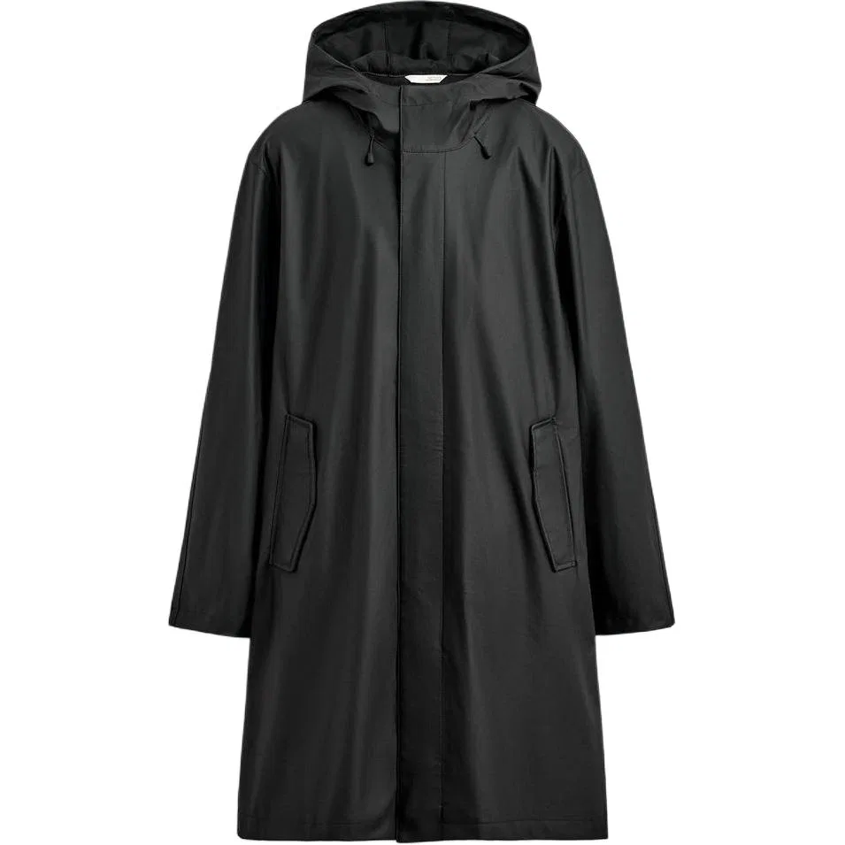 Мужская парка с капюшоном Black ZARA, Black
