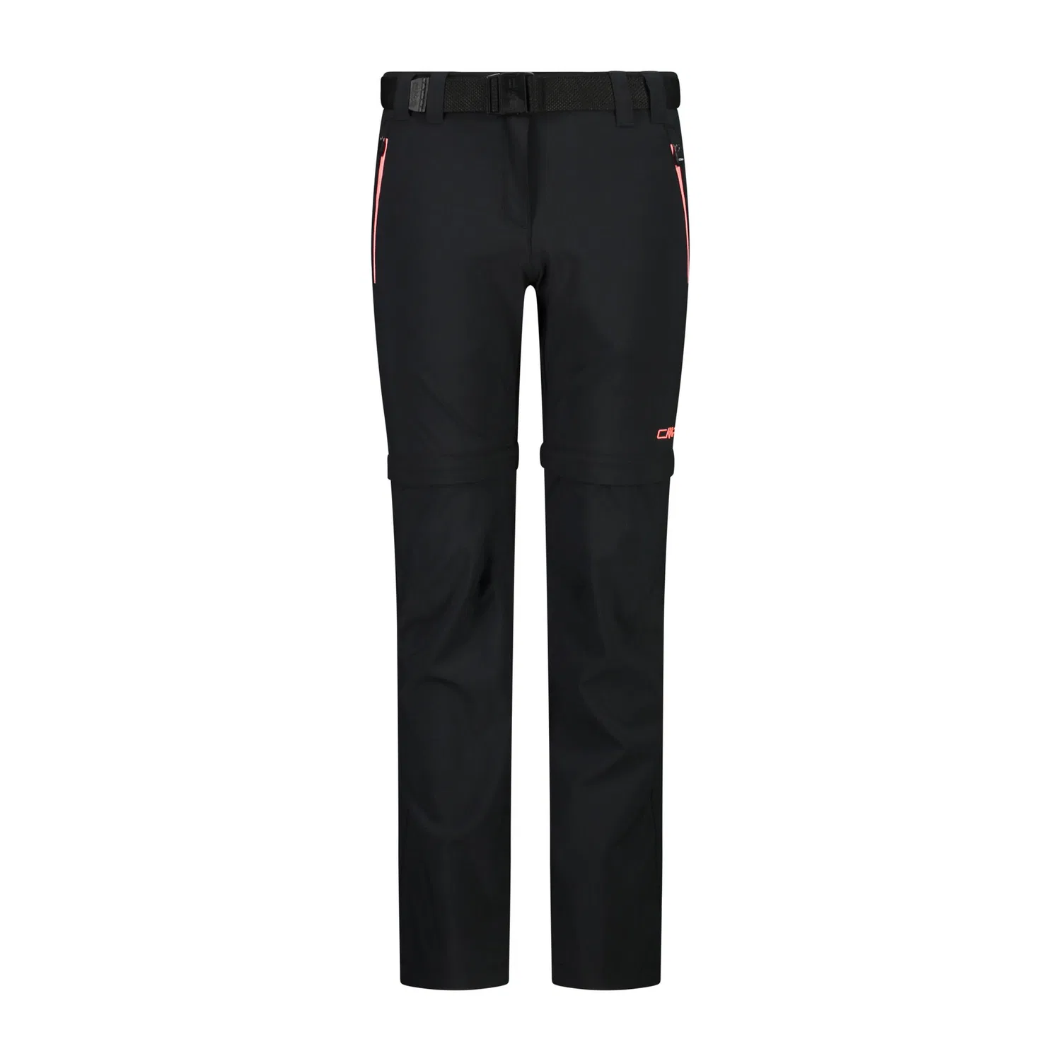 Детские штаны-трансформеры CMP Madchen Hose Stretch Zip Off, Schwarz Rosa Grau