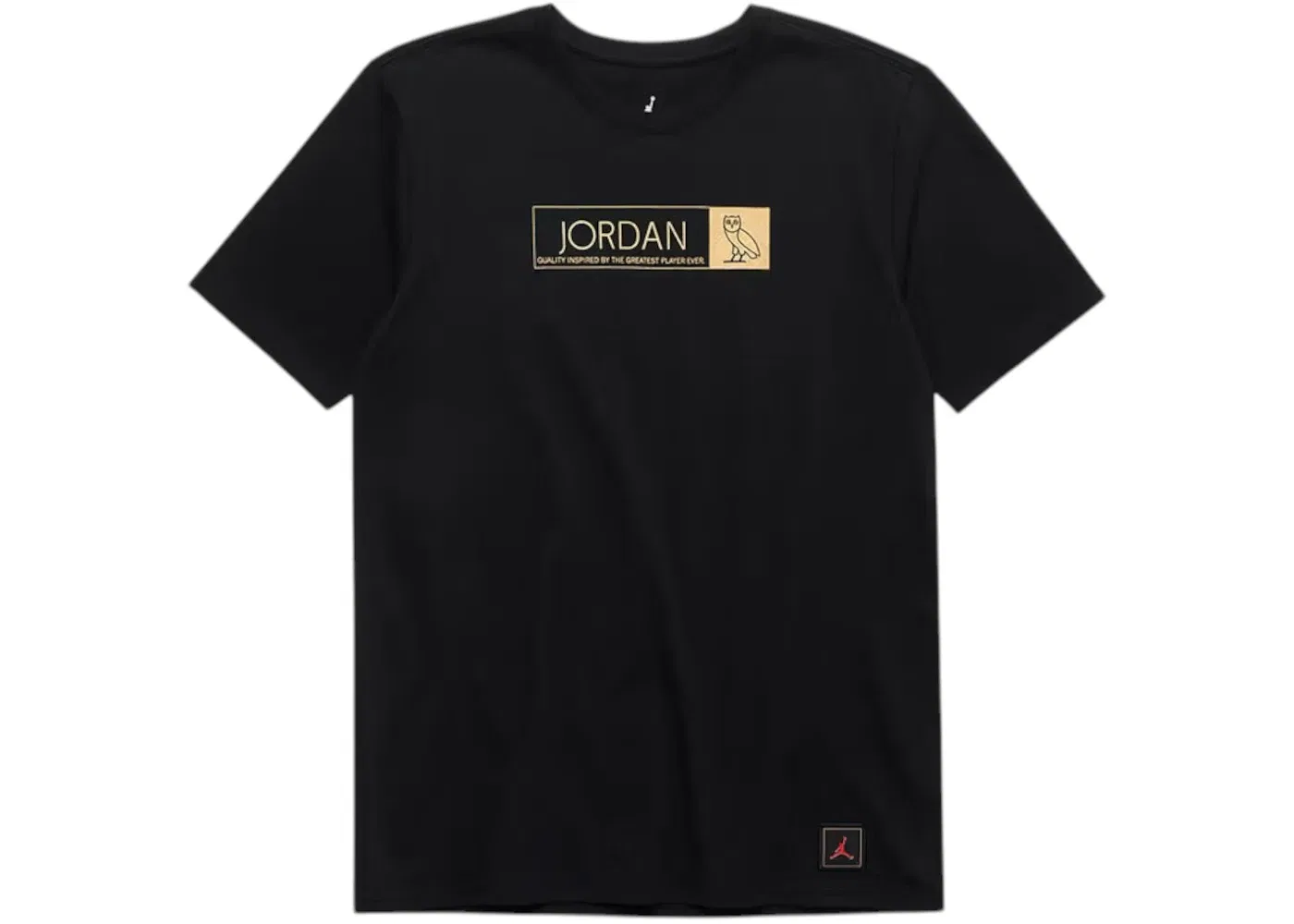Мужская футболка хлопковая Nike Air Jordan x OVO Quality T-Shirt, Black