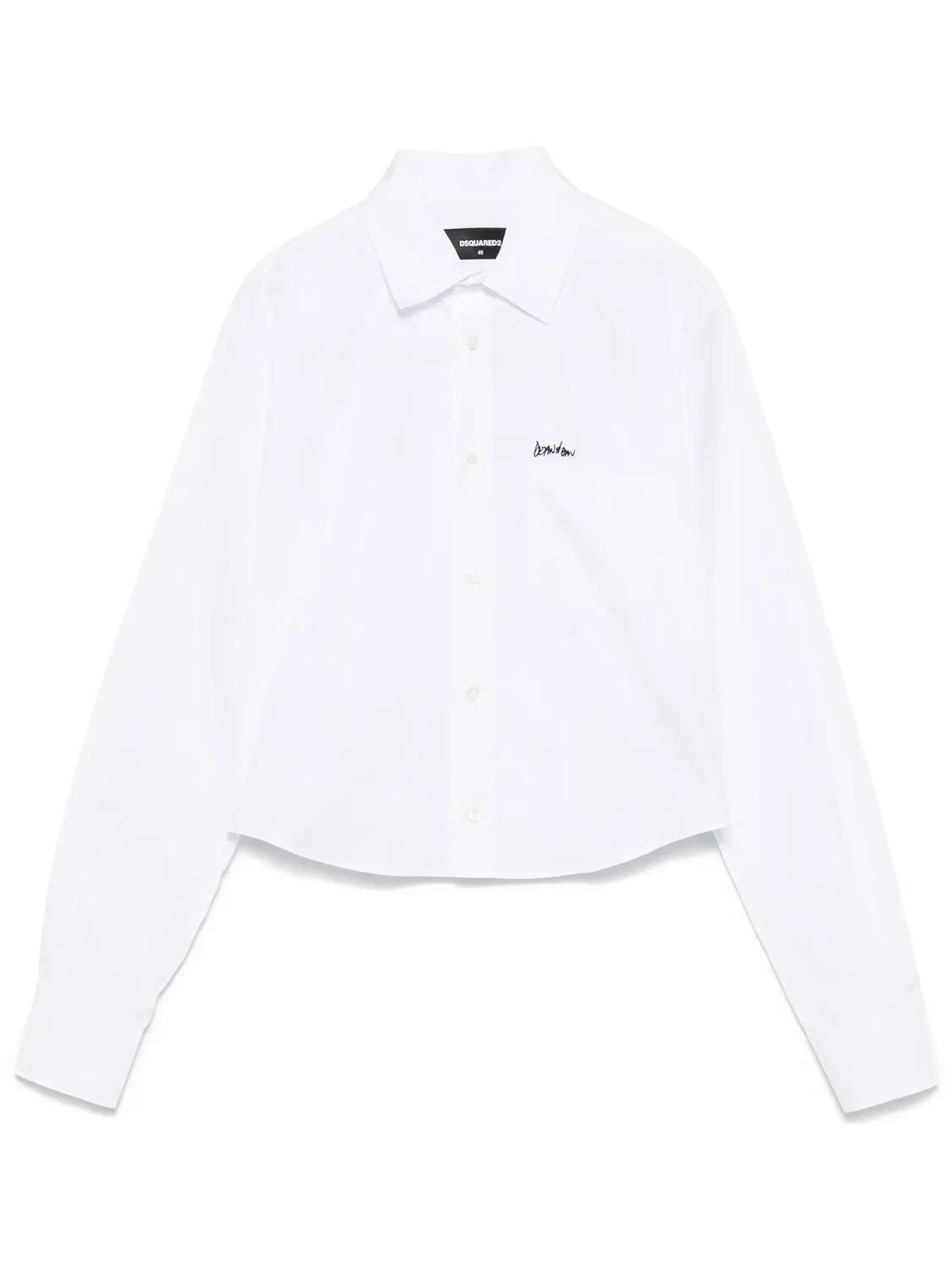Рубашка из 100% хлопка DSQUARED2, белый