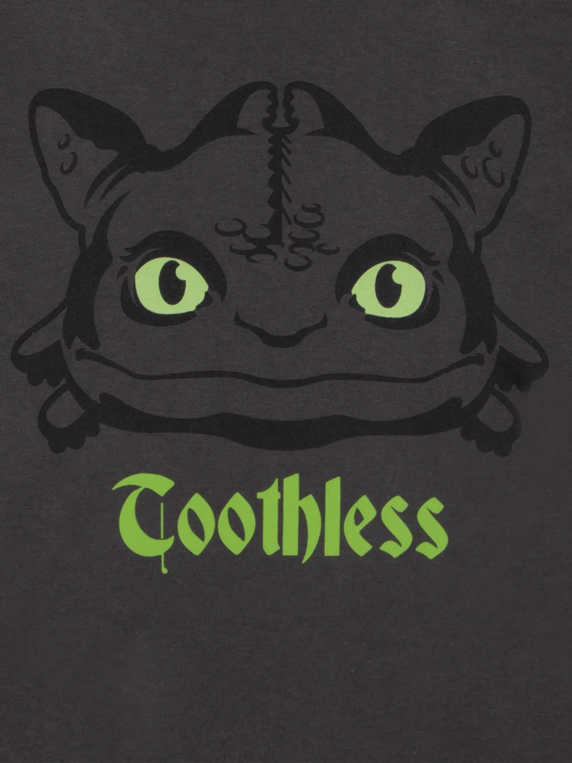 Пижама короткая с принтом Toothless, How to Train Your Dragon Character, черный — фото 3