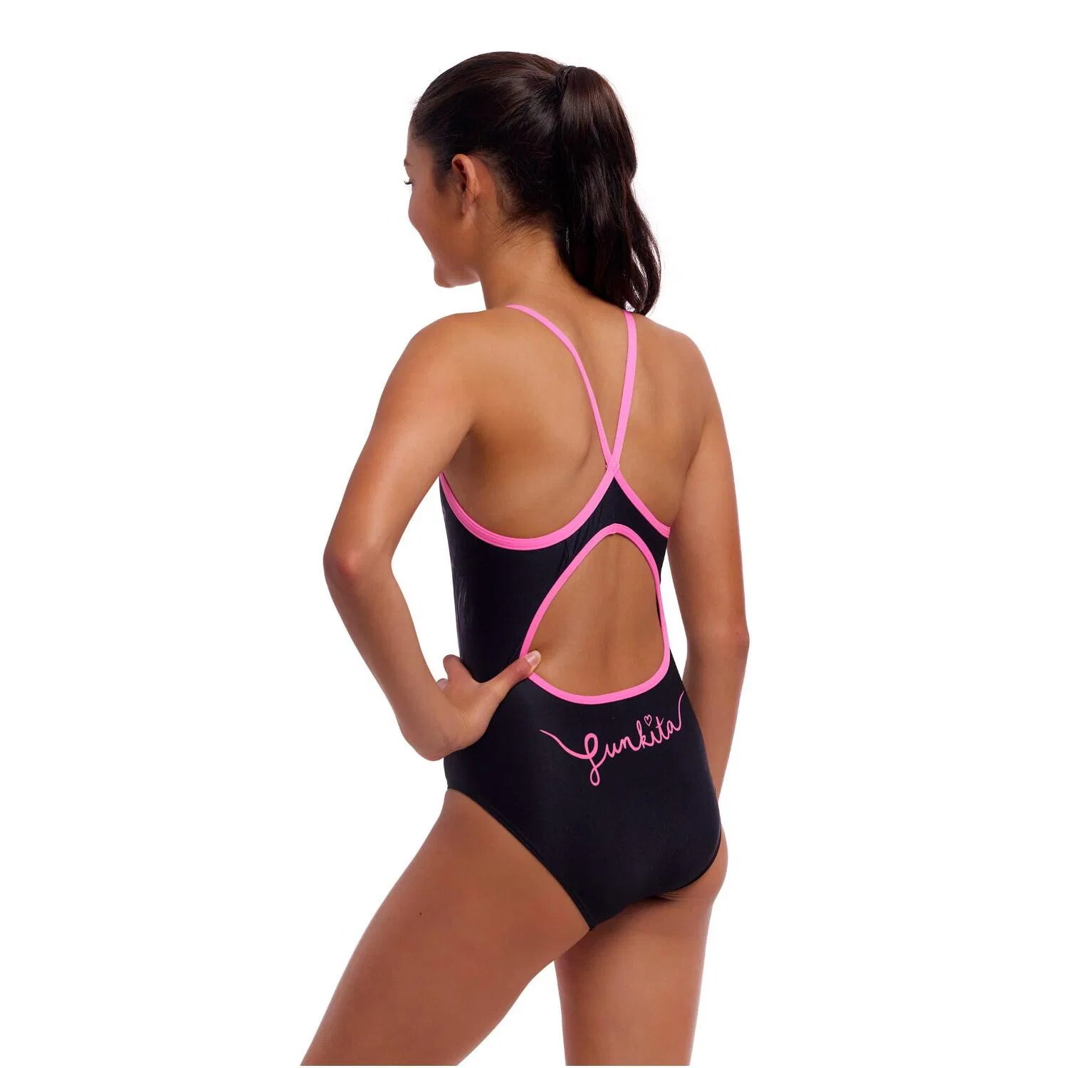 Детский тренировочный купальник Diamond Back Funkita, Schwarz — фото 3