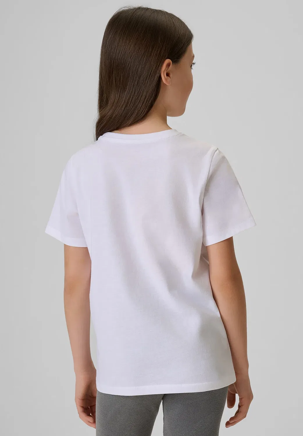 Футболка Regular z nadrukiem dziewczęcy - футболка с принтом 4F, Off White — фото 3