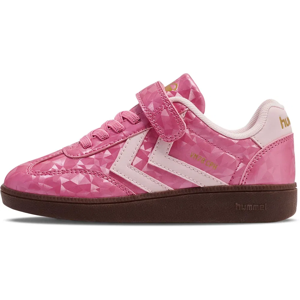 Детские кроссовки для девочек с металлическим эффектом VM78 CPH Metallic Hummel, Pink