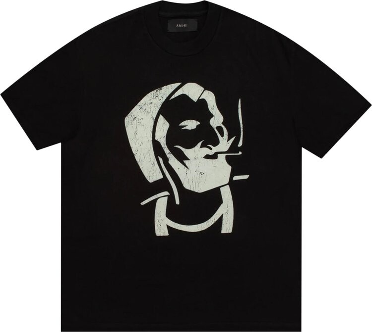 

Футболка Amiri Zig Zag Crackle Tee 'Black', черный