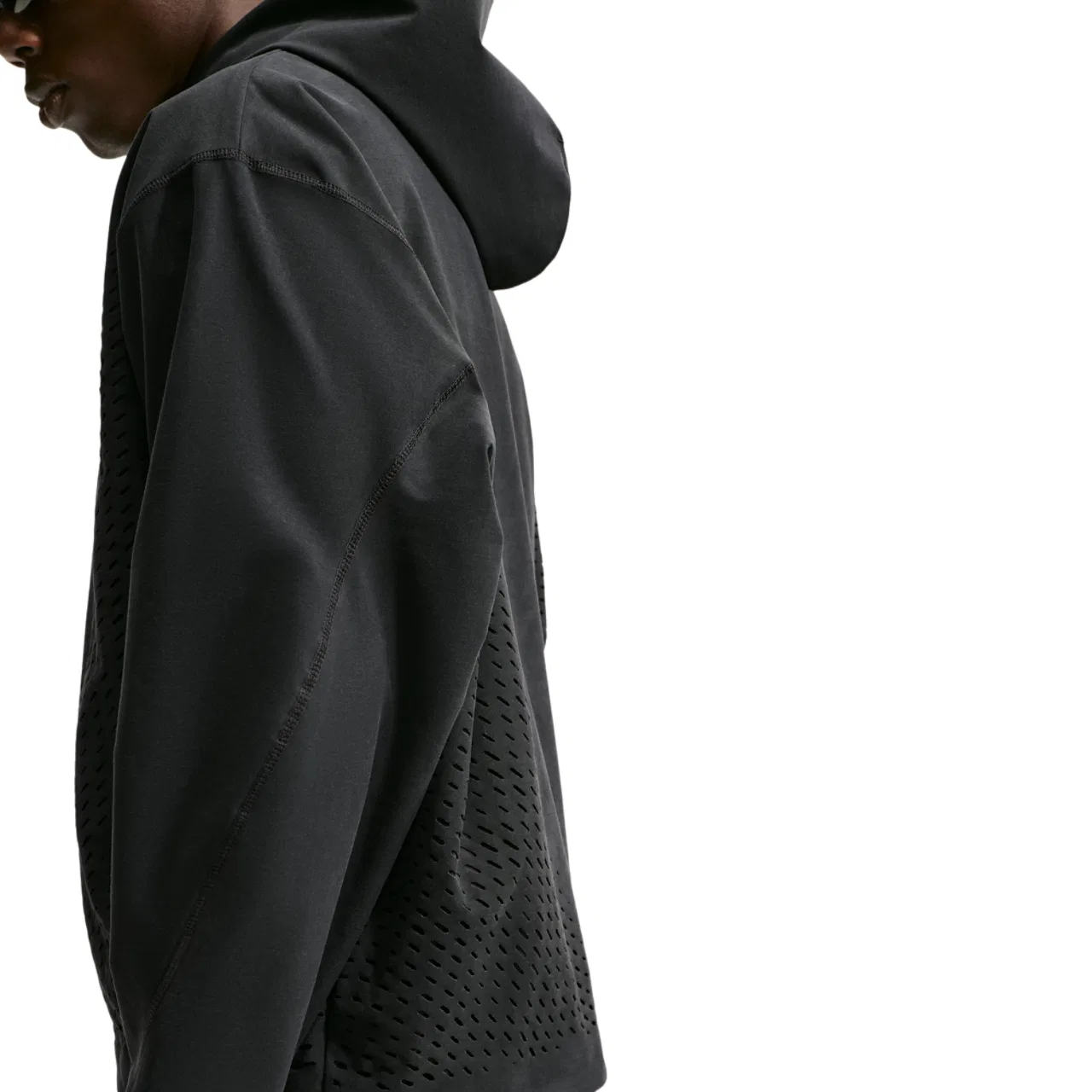 Мужское худи с перфорацией Tech Dri-FIT Shori Perf PO Hoodie Nike, черный — фото 2