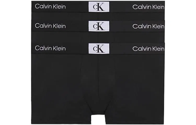 Мужские боксеры из хлопка, комплект из 3 штук, Calvin Klein, Black