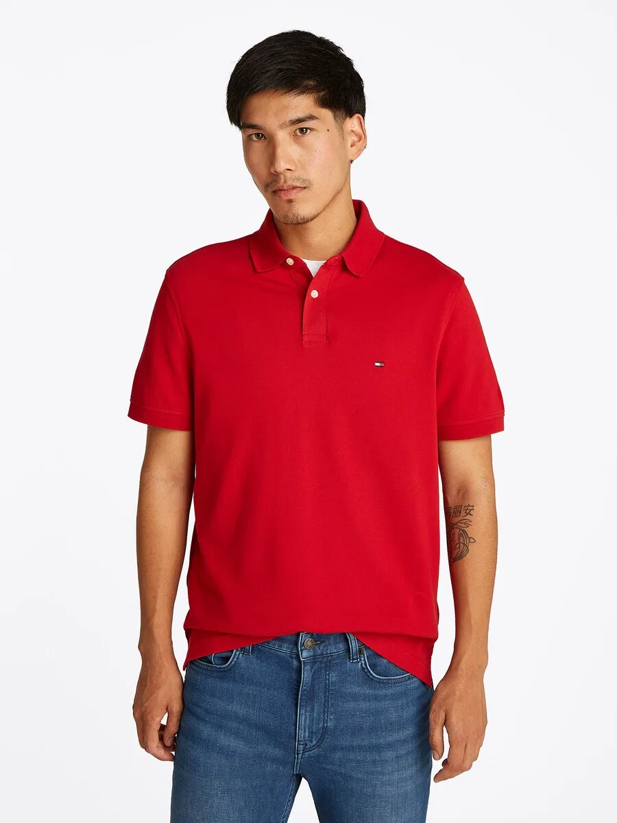 Рубашка TOMMY HILFIGER '1985 Regular Fit' красного цвета — фото 4
