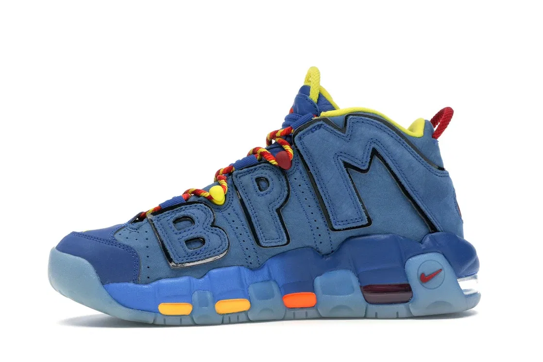 Детские кроссовки Lifestyle Nike Air More Uptempo Doernbecher (2017) (GS), Blue Jay/Blue Jay-Gym Red-Team Orange — фото 3