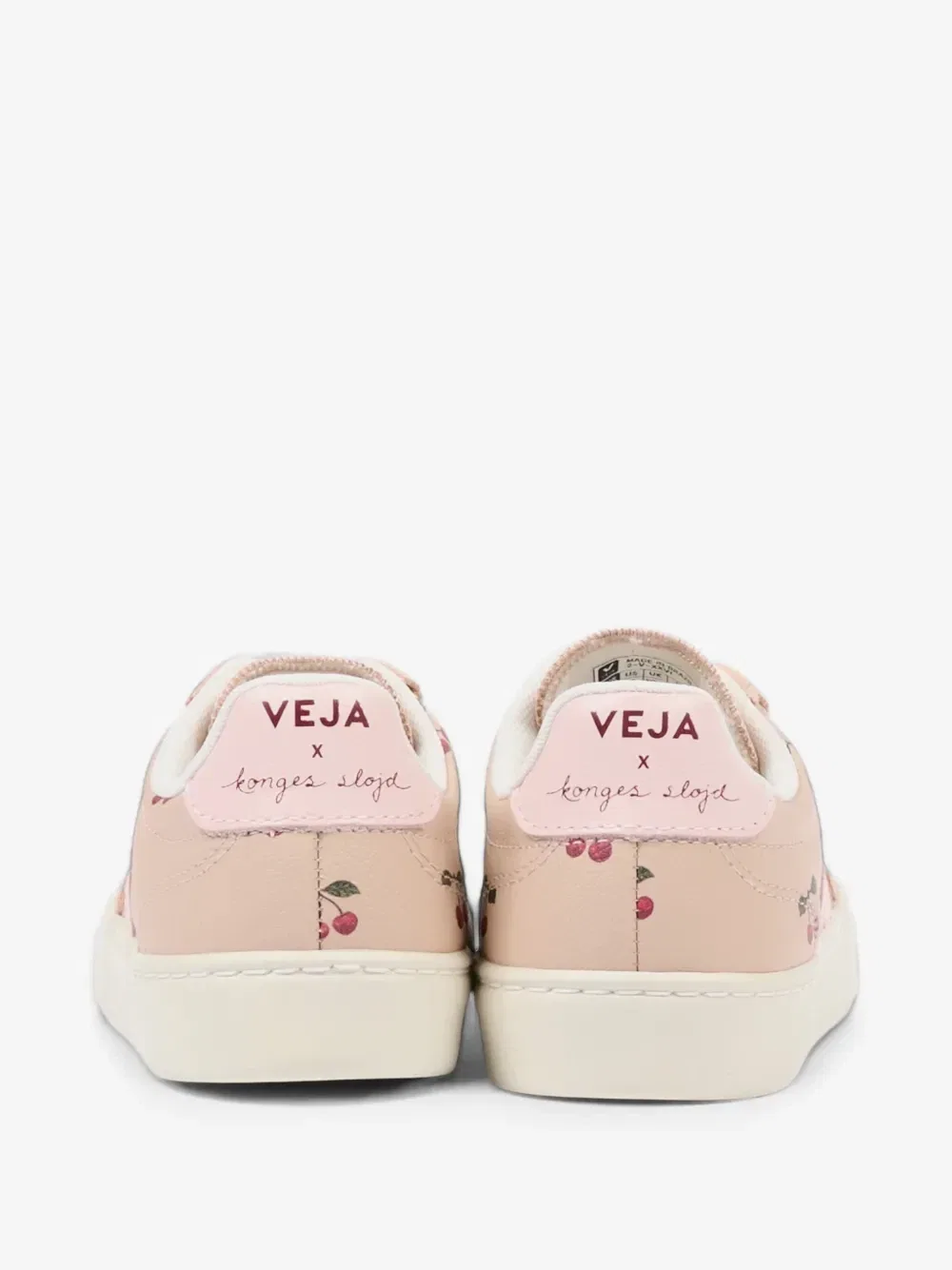 Кроссовки X Konges Sløjd Volley с вишневым принтом VEJA Kids, розовый — фото 3