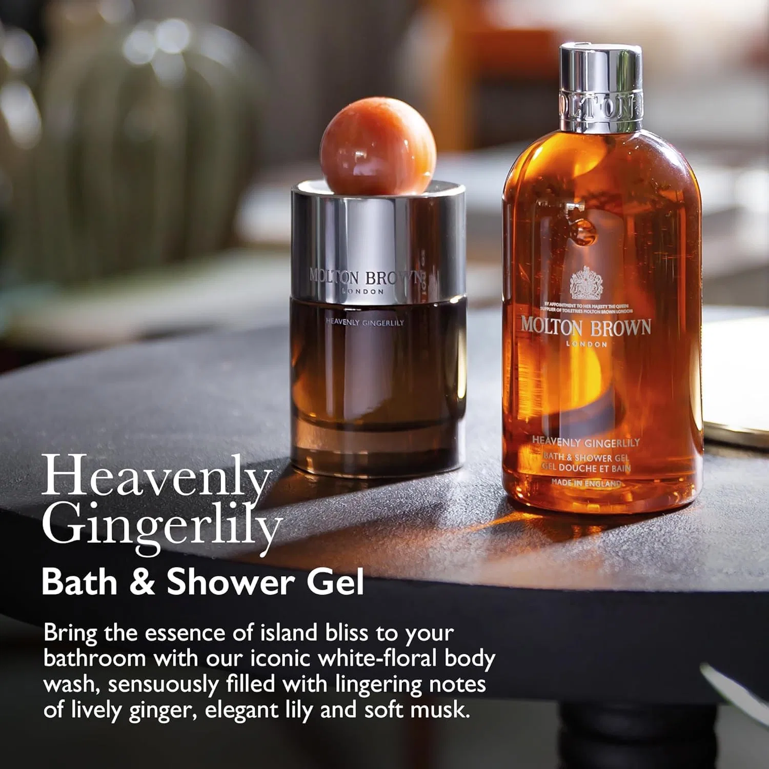 Гель для душа и ванны Heavenly Gingerlily, Molton Brown, 400 мл — фото 3