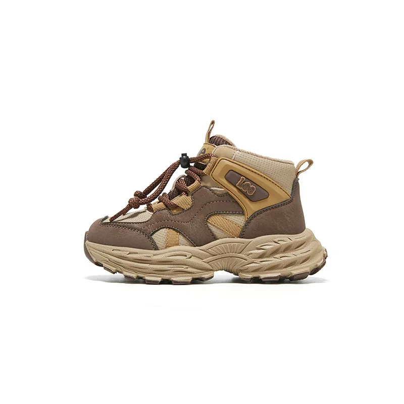 Детские высокие ботинки из синтетической кожи с теплой подкладкой Outdoor, Lee, Khaki