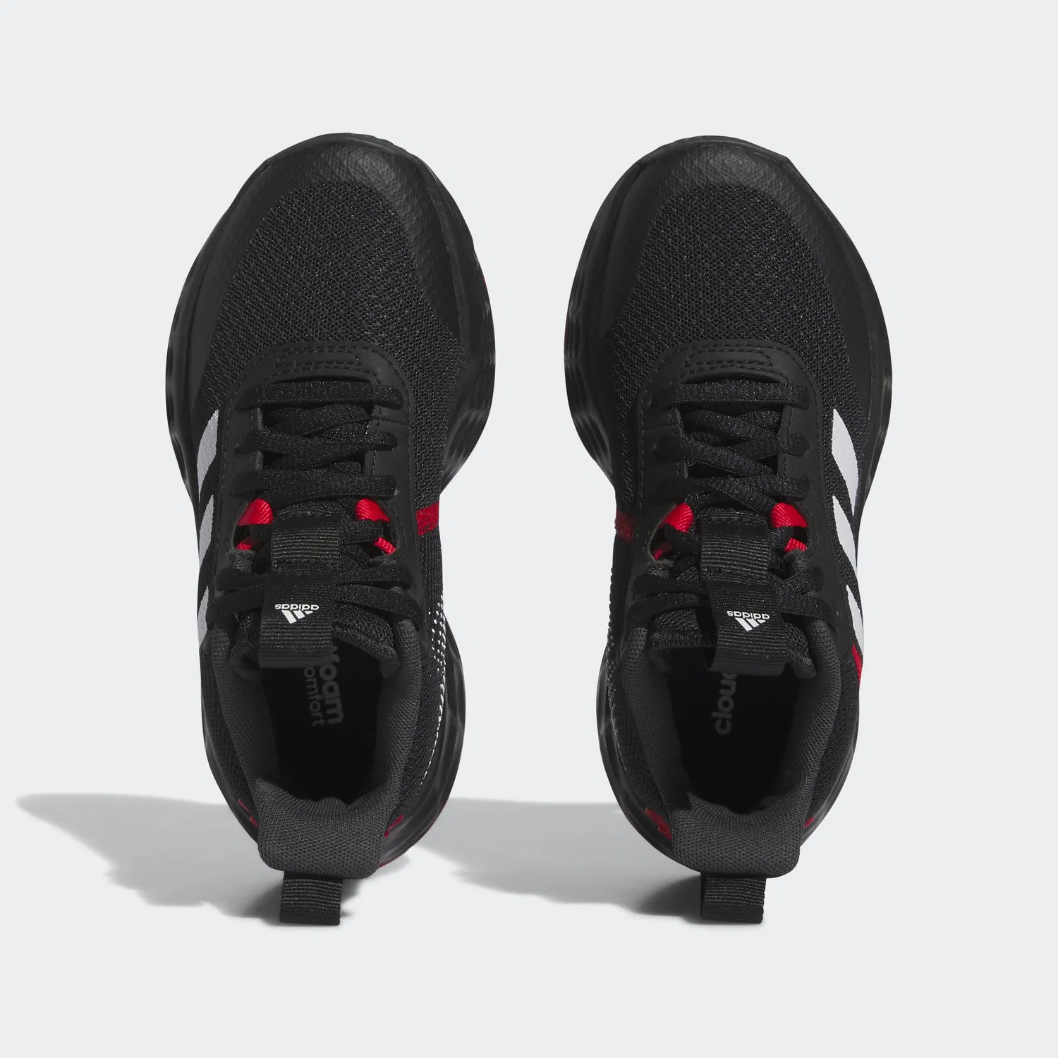 Детские кроссовки с кроссовками с моделью Ownthegame 2.0 Shoes Adidas, Core Black Ftwr White Vivid Red — фото 4