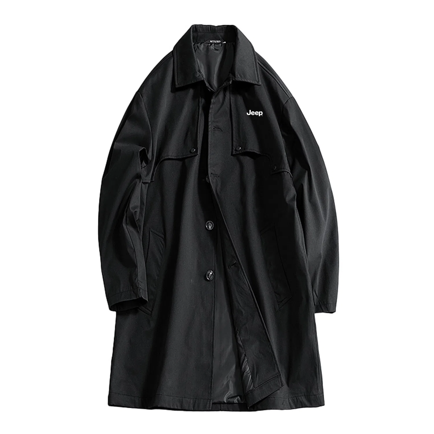 Детский тренчкот с лацканами Jeep Leisure Collection, Black