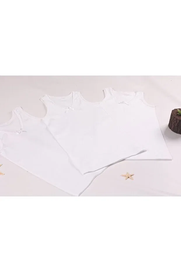 Детское для девочек хлопковое комплект маек Madalina, White