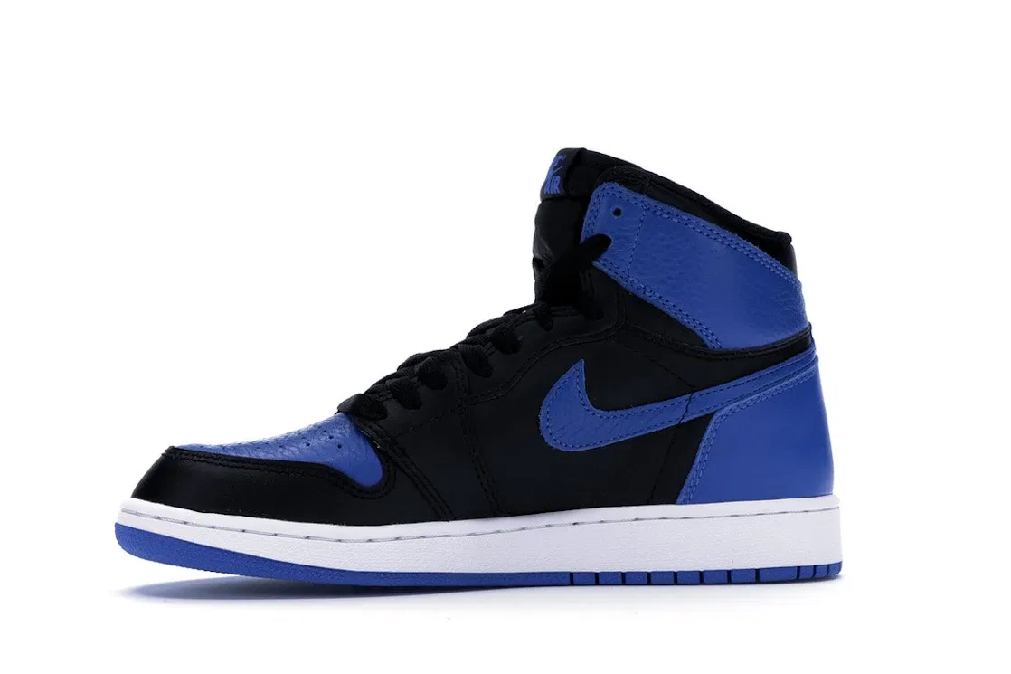 Детские кроссовки с ретро-дизайном Jordan 1 Retro Jordan, Black/Royal-White — фото 3