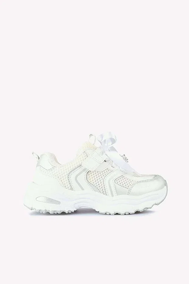 Детские спортивные кроссовки для девочек с принтом Minni Vicco, White