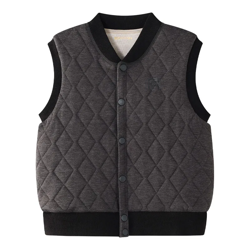 Детская жилетка для мальчиков утепленная Red bean, Dark Gray