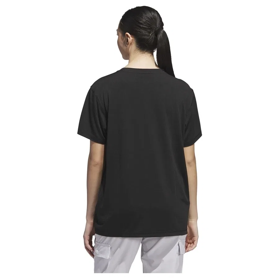 Женская футболка свободного кроя с технологией Climacool, модель D4T Evrydy Tee, adidas, Черный — фото 4