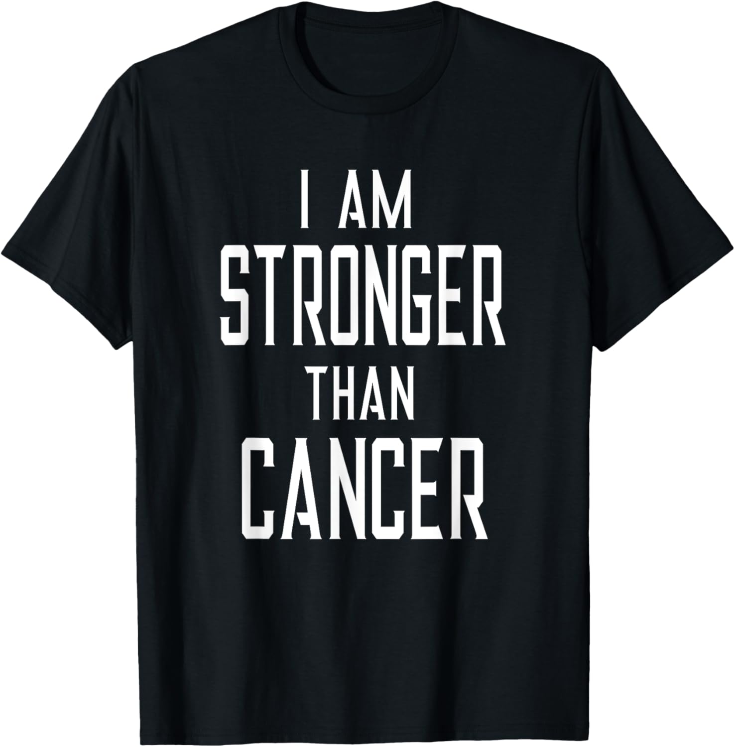 

Футболка «Я сильнее рака» (смешная) Am Stronger Than Cancer, черный
