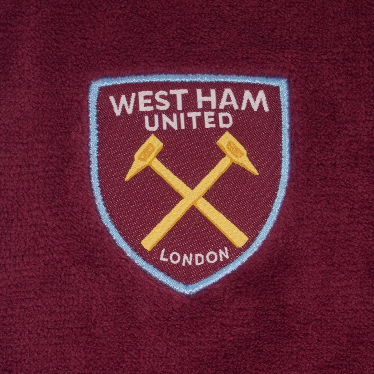 Детский халат с капюшоном из флиса West Ham United Fc, Red — фото 2