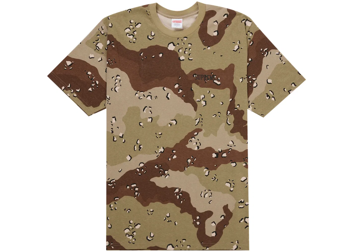 Мужская футболка с принтом Supreme Mike Kelley Banner Tee, Chocolate Chip Camo — фото 2