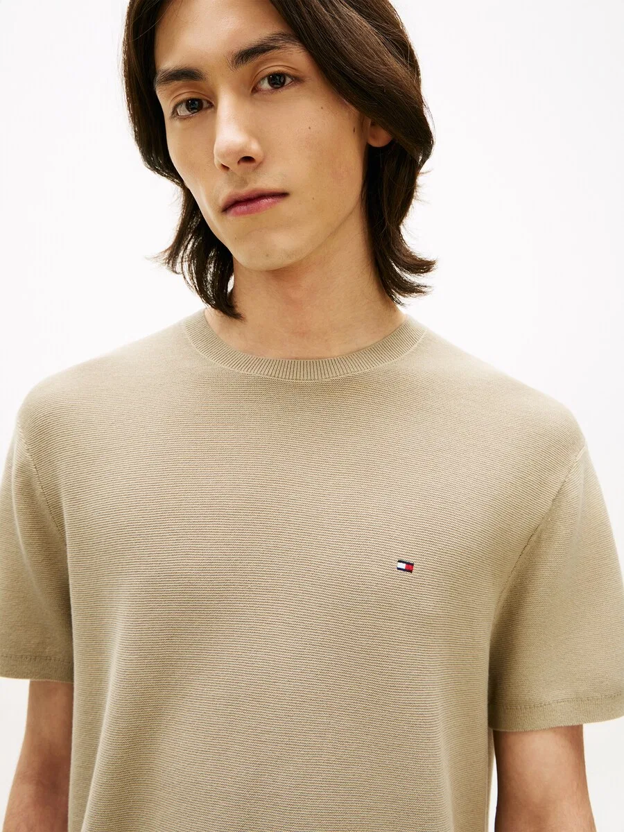 Свитер TOMMY HILFIGER серо-бежевого цвета — фото 3