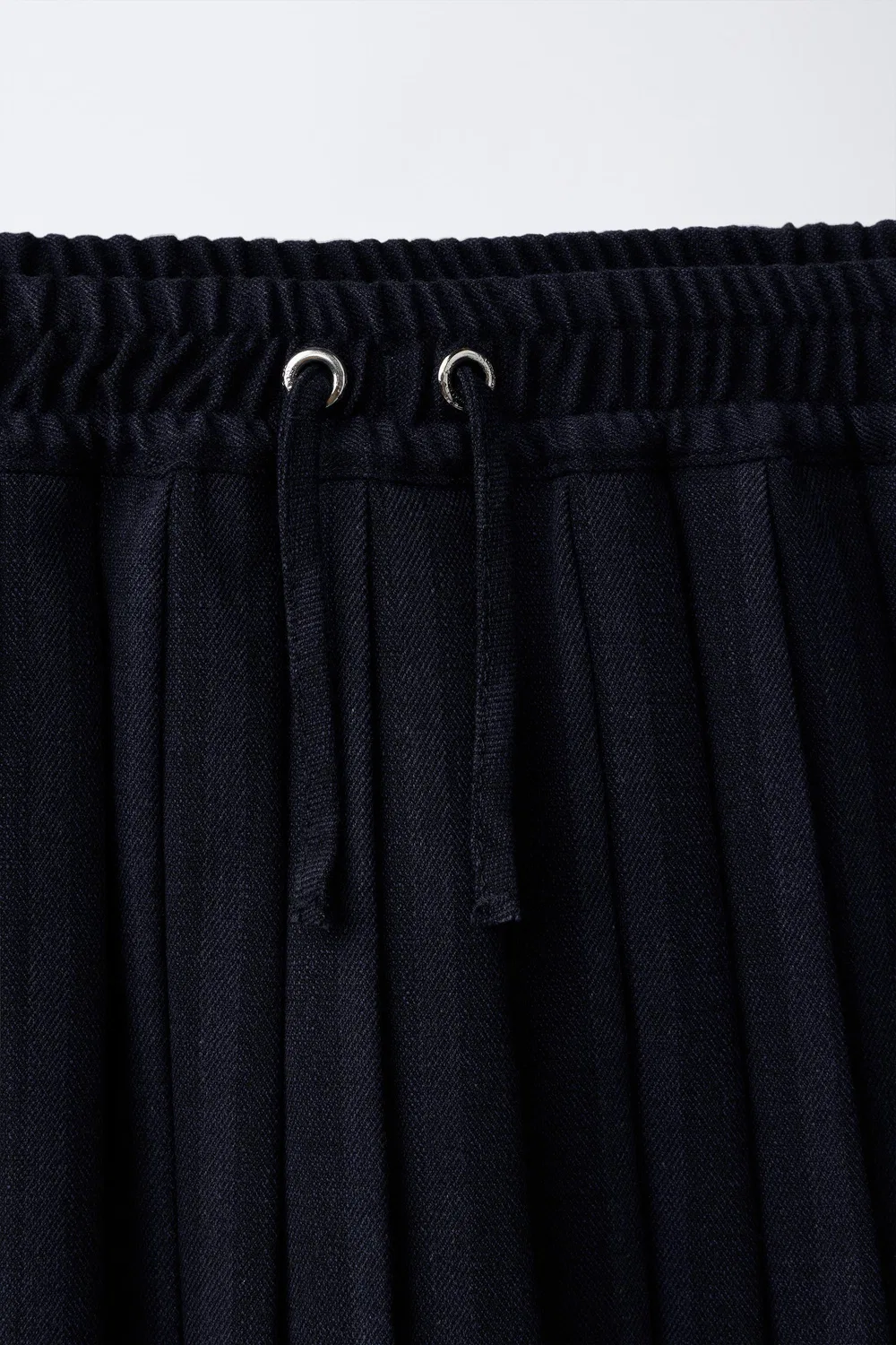 Полосатая плиссированная юбка ZARA, Navy blue — фото 3