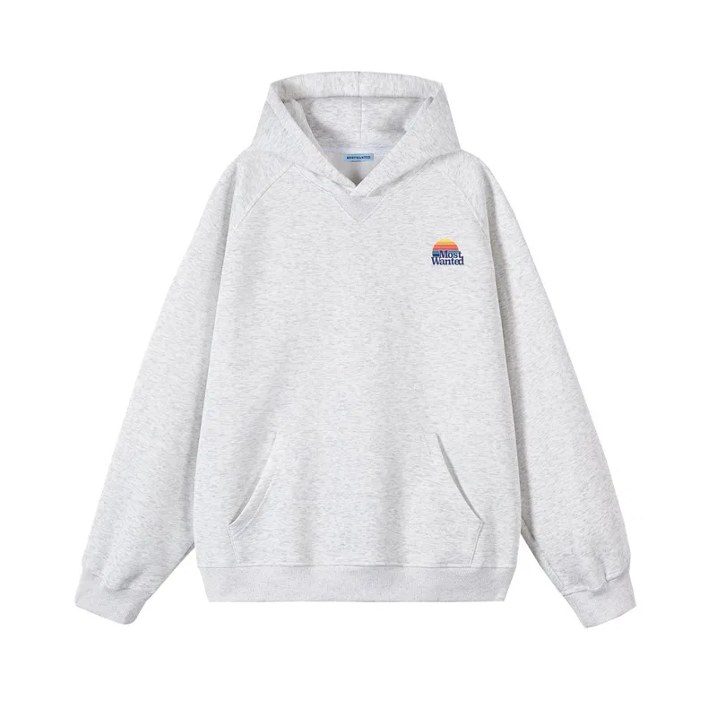 Детская толстовка с принтом Unisex MostwantedLab, White Heather Gray