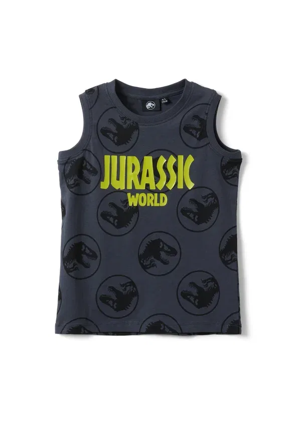 Топ с принтом Jurassic Park Ovs dark grey, темно-серый